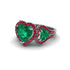 Emerald Eternal Heartbeat Engagement Ring - Aylin No. 51