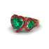 Emerald Eternal Heartbeat Engagement Ring - Aylin No. 49 image 1