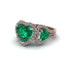 Emerald Eternal Heartbeat Engagement Ring - Aylin No. 5
