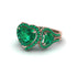 Emerald Eternal Heartbeat Engagement Ring - Aylin No. 20