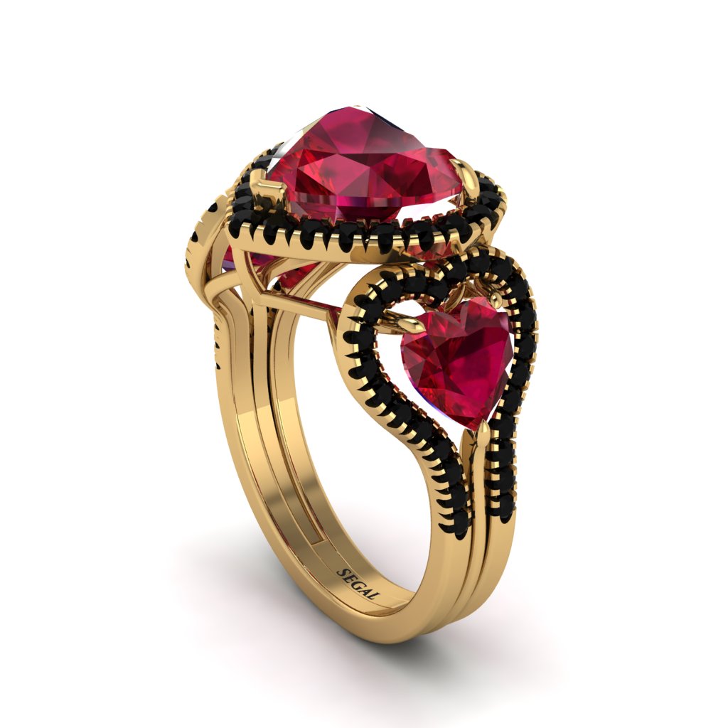 Ruby Eternal Heartbeat Engagement Ring - Aylin No. 40