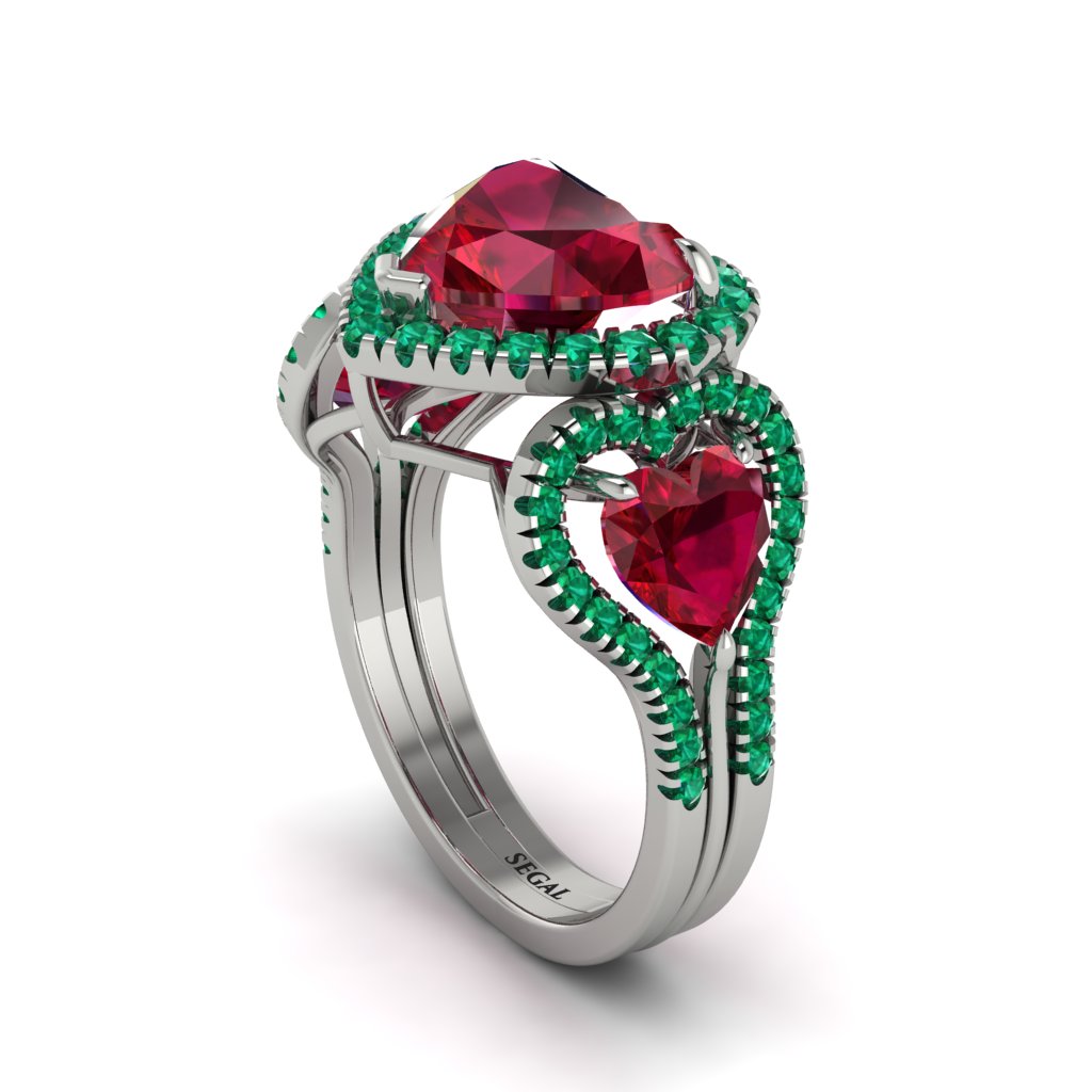 Ruby Eternal Heartbeat Engagement Ring - Aylin No. 27