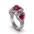Ruby Eternal Heartbeat Engagement Ring - Aylin No. 12
