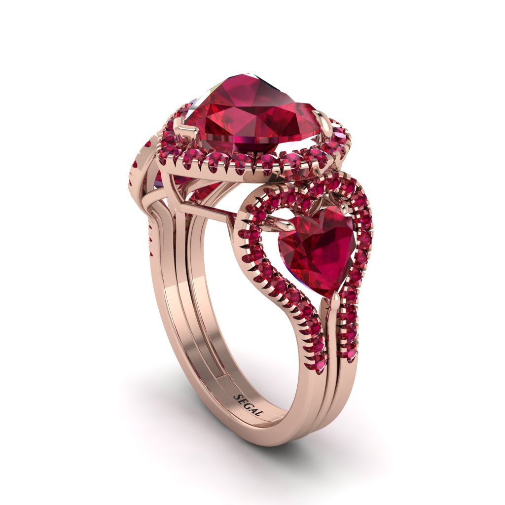 Ruby Eternal Heartbeat Engagement Ring - Aylin No. 56