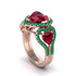 Ruby Eternal Heartbeat Engagement Ring - Aylin No. 26 image 2