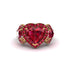 Ruby Eternal Heartbeat Engagement Ring - Aylin No. 55