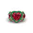 Ruby Eternal Heartbeat Engagement Ring - Aylin No. 25 image 3