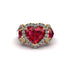 Ruby Eternal Heartbeat Engagement Ring - Aylin No. 10