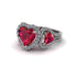 Ruby Eternal Heartbeat Engagement Ring - Aylin No. 12