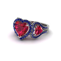 Ruby Eternal Heartbeat Engagement Ring - Aylin No. 72 image 1