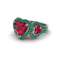 Ruby Eternal Heartbeat Engagement Ring - Aylin No. 27 image 1