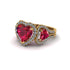 Ruby Eternal Heartbeat Engagement Ring - Aylin No. 10 image 1