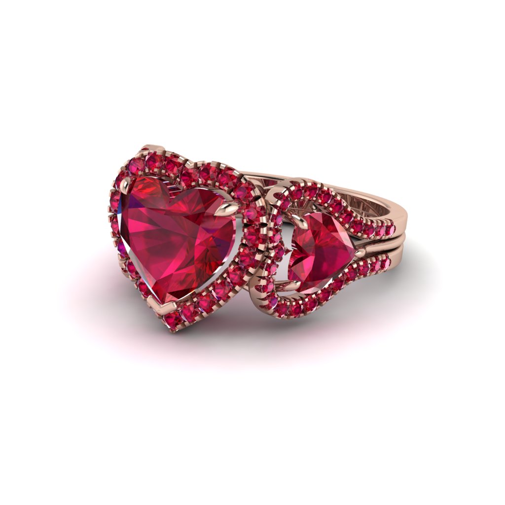 Ruby Eternal Heartbeat Engagement Ring - Aylin No. 56