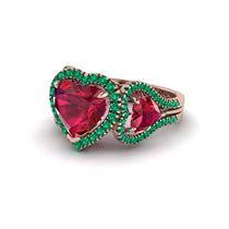 Ruby Eternal Heartbeat Engagement Ring - Aylin No. 26 image 1