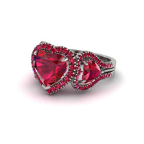 Ruby Eternal Heartbeat Engagement Ring - Aylin No. 57 image 1