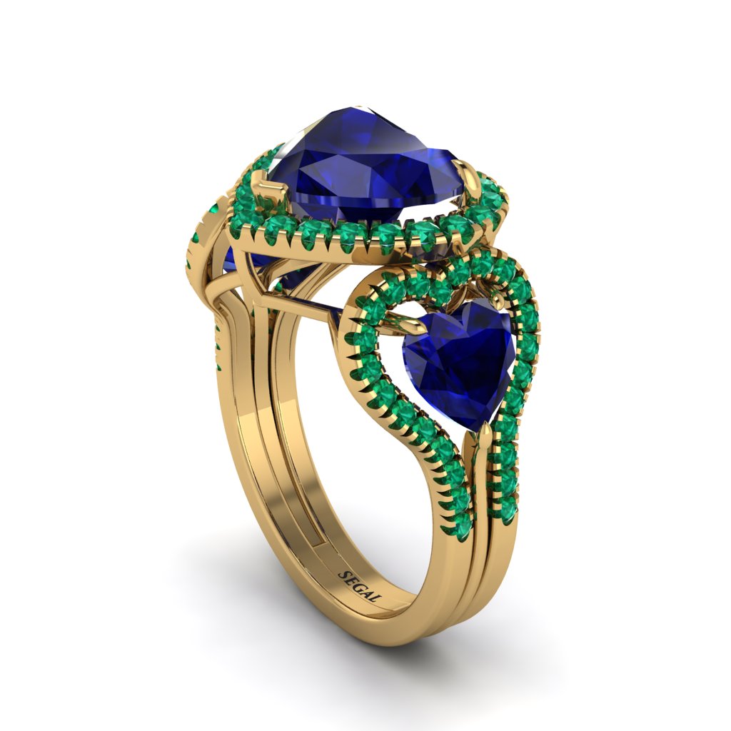 Sapphire Eternal Heartbeat Engagement Ring - Aylin No. 28