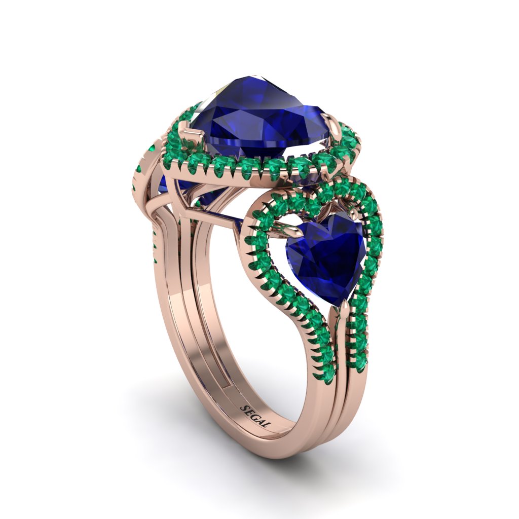 Sapphire Eternal Heartbeat Engagement Ring - Aylin No. 29