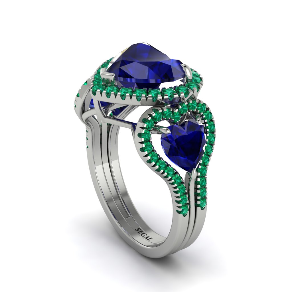 Sapphire Eternal Heartbeat Engagement Ring - Aylin No. 30