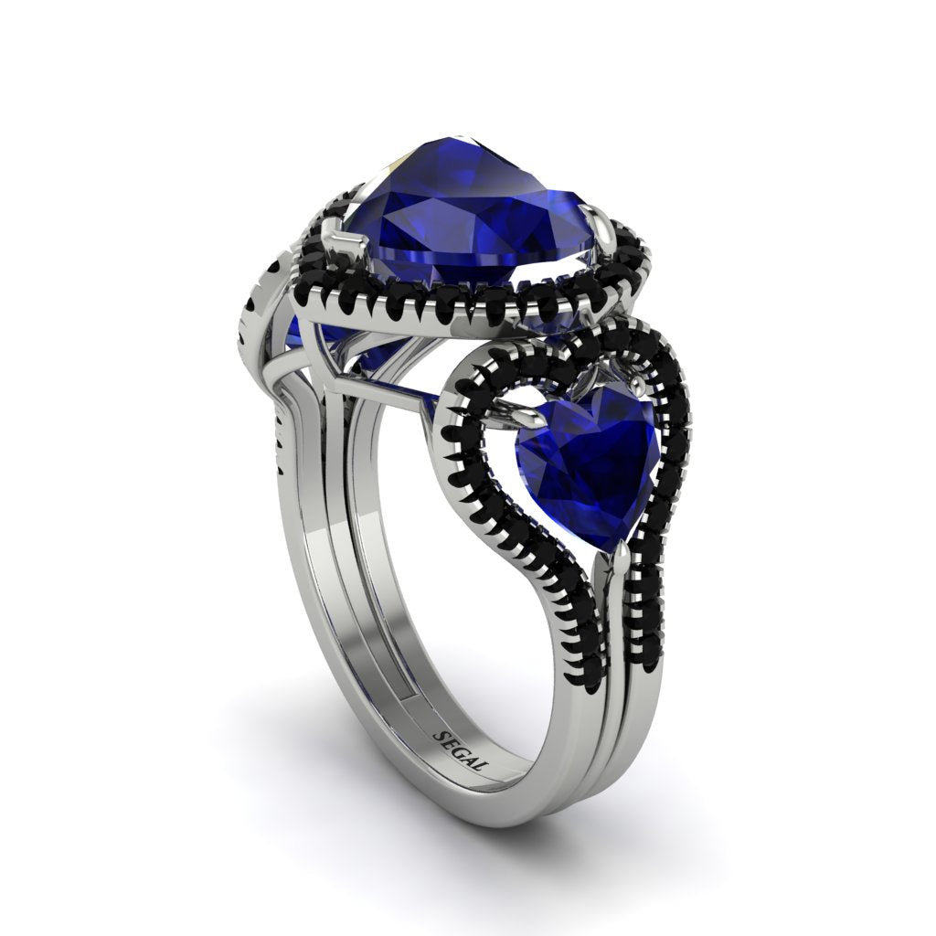 Sapphire Eternal Heartbeat Engagement Ring - Aylin No. 45