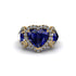 Sapphire Eternal Heartbeat Engagement Ring - Aylin No. 13