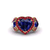 Sapphire Eternal Heartbeat Engagement Ring - Aylin No. 58