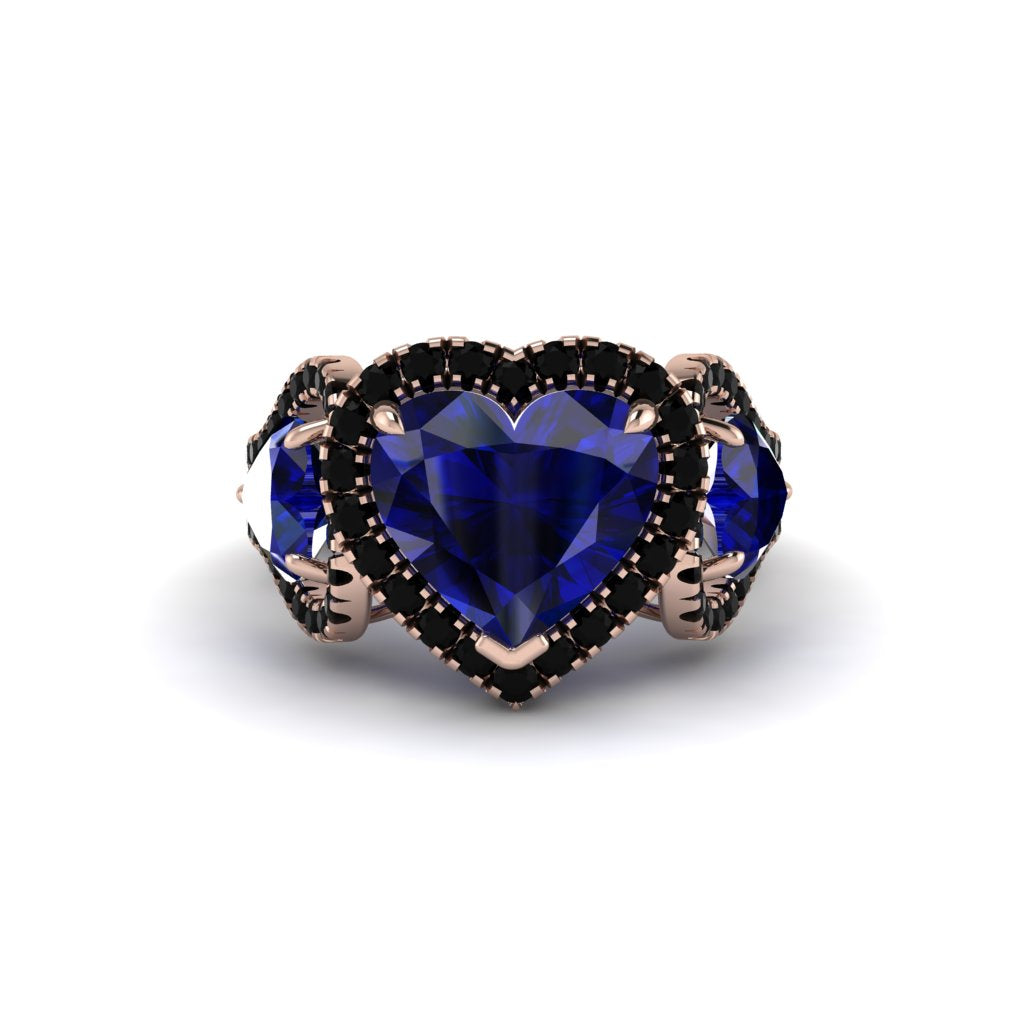 Sapphire Eternal Heartbeat Engagement Ring - Aylin No. 44