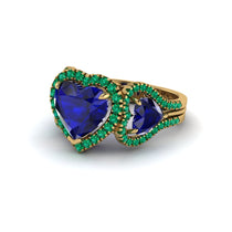 Sapphire Eternal Heartbeat Engagement Ring - Aylin No. 28 image 1