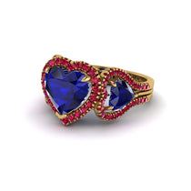 Sapphire Eternal Heartbeat Engagement Ring - Aylin No. 58 image 1