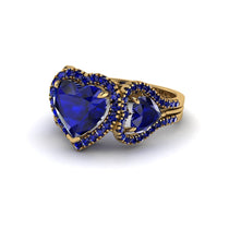 Sapphire Eternal Heartbeat Engagement Ring - Aylin No. 73 image 1