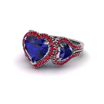 Sapphire Eternal Heartbeat Engagement Ring - Aylin No. 60 image 1