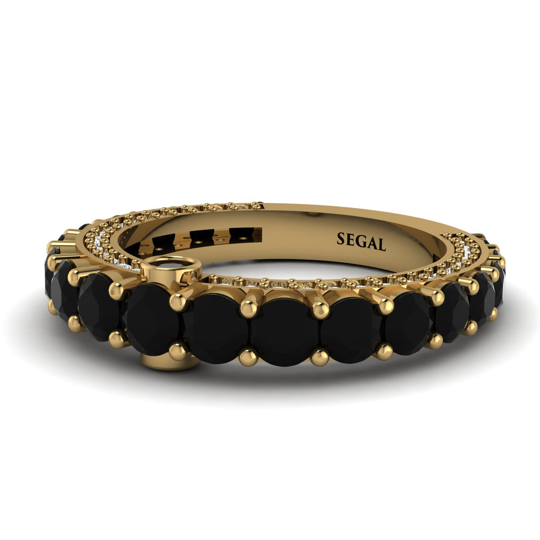Black Diamond Eternal Love Wedding Ring - Anaya No. 7