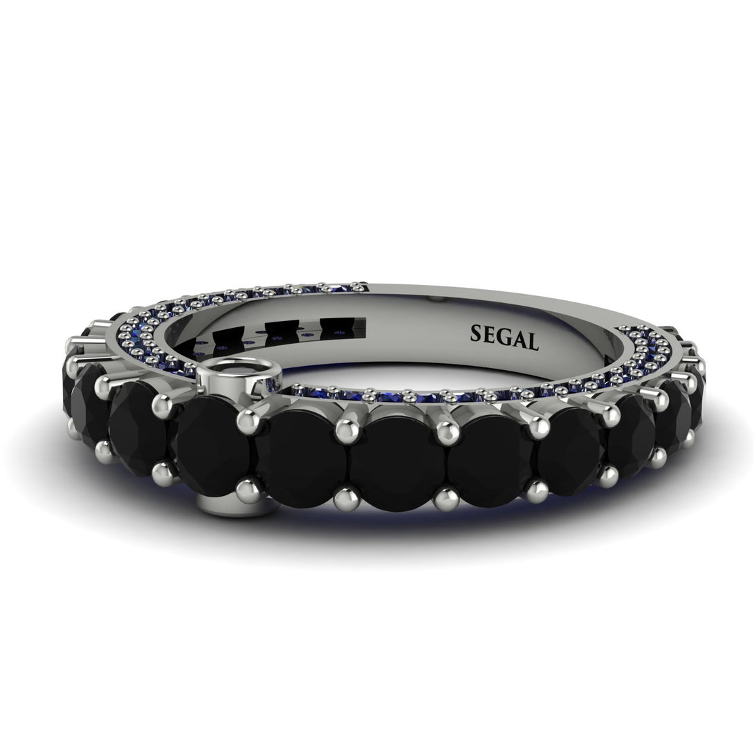 Black Diamond Eternal Love Wedding Ring - Anaya No. 69
