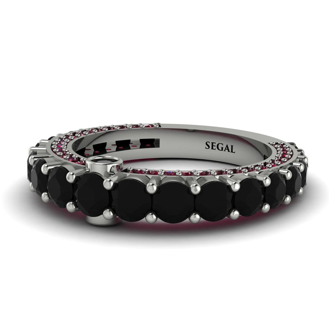 Black Diamond Eternal Love Wedding Ring - Anaya No. 54