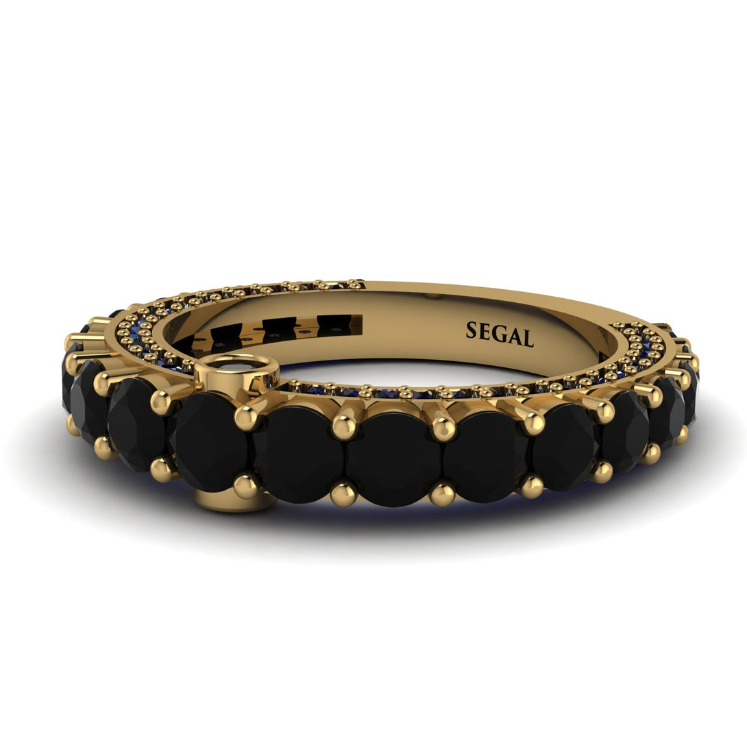 Black Diamond Eternal Love Wedding Ring - Anaya No. 67