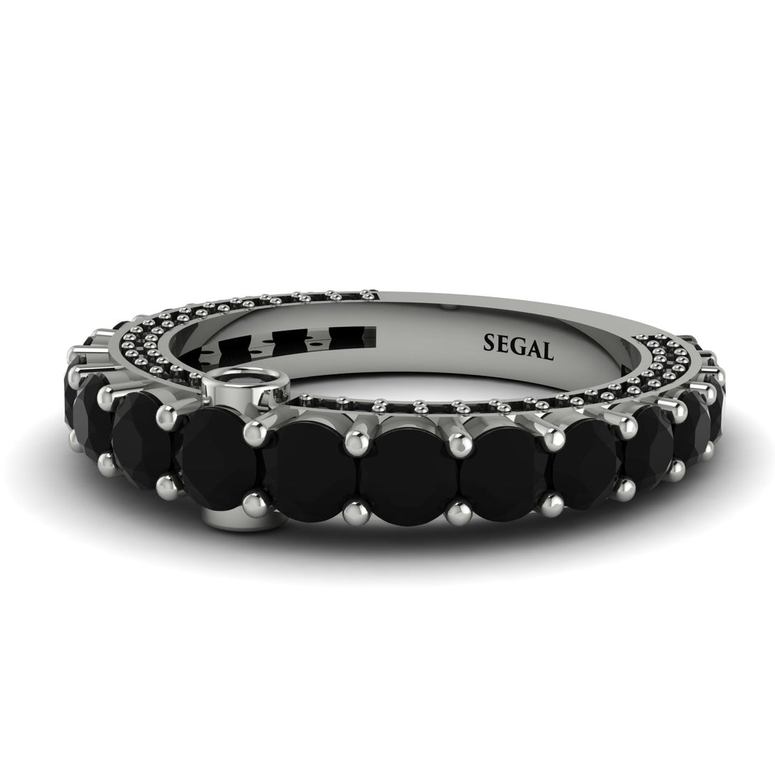 Black Diamond Eternal Love Wedding Ring - Anaya No. 39