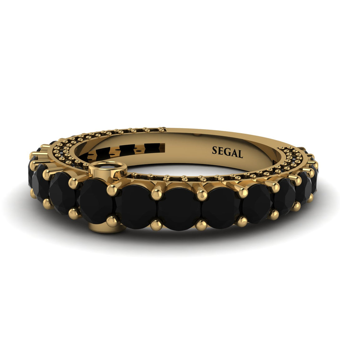 Black Diamond Eternal Love Wedding Ring - Anaya No. 37
