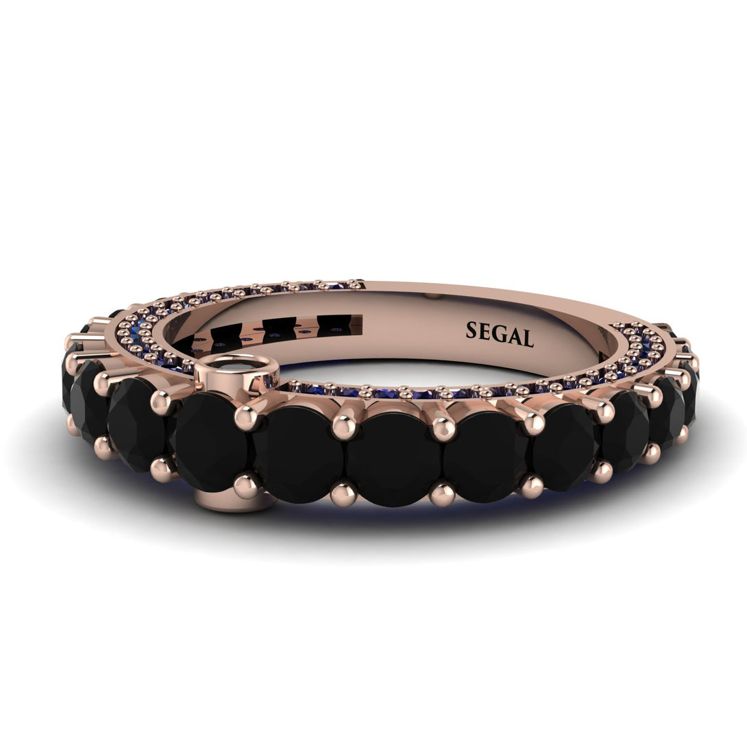 Black Diamond Eternal Love Wedding Ring - Anaya No. 68