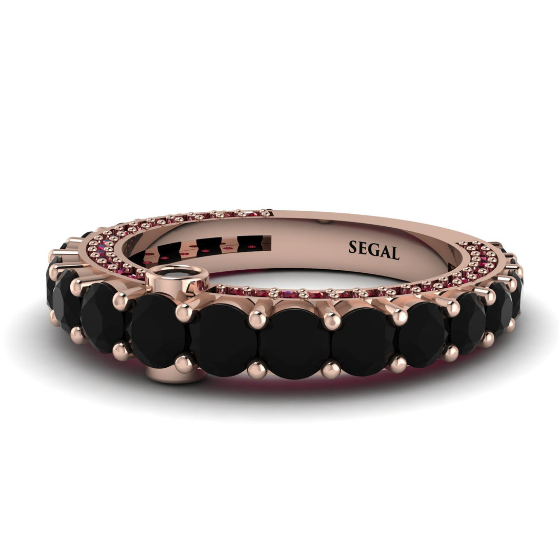 Black Diamond Eternal Love Wedding Ring - Anaya No. 53