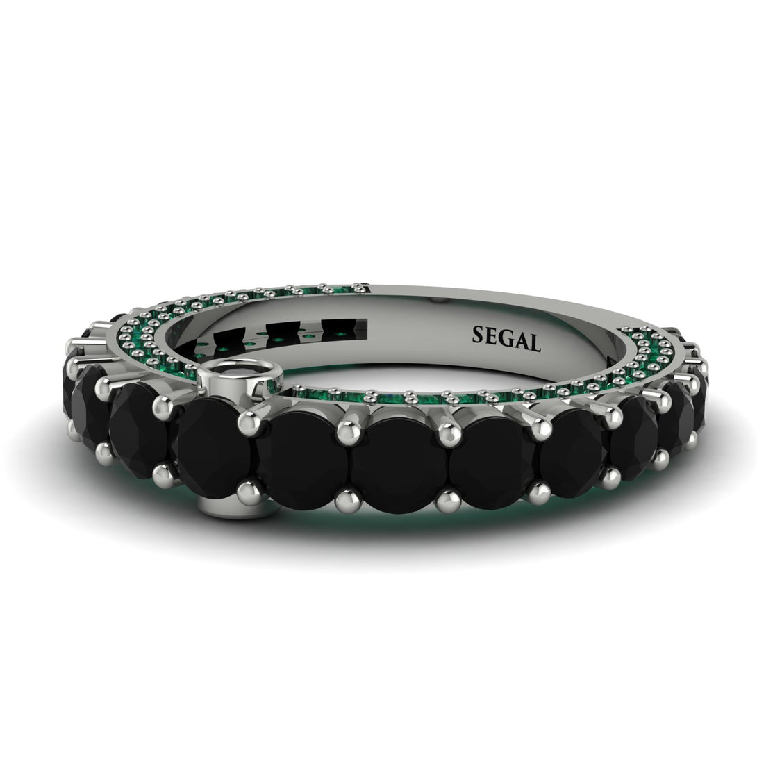Black Diamond Eternal Love Wedding Ring - Anaya No. 24