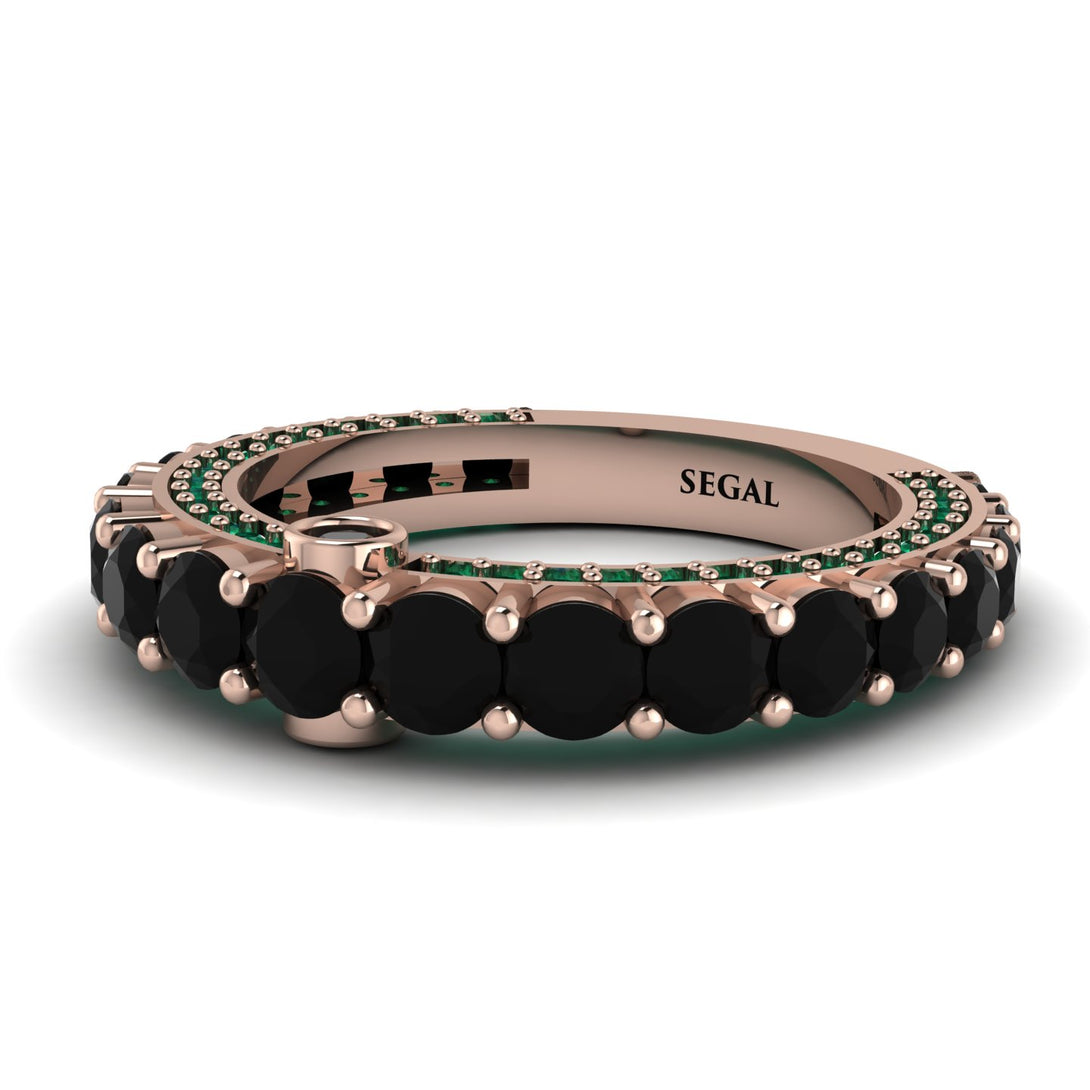 Black Diamond Eternal Love Wedding Ring - Anaya No. 23