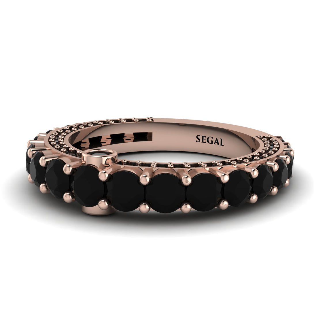 Black Diamond Eternal Love Wedding Ring - Anaya No. 38