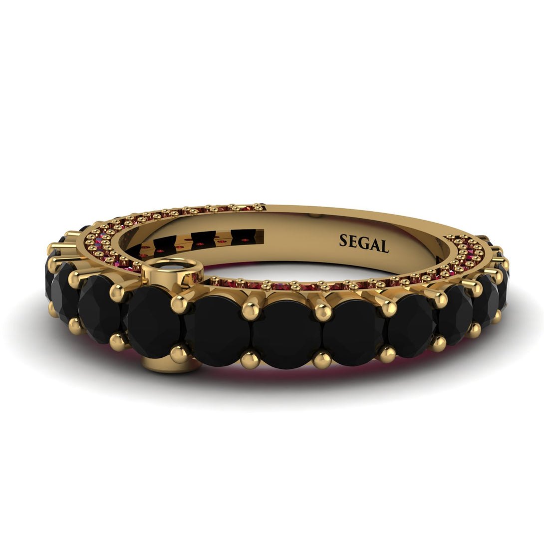 Black Diamond Eternal Love Wedding Ring - Anaya No. 52