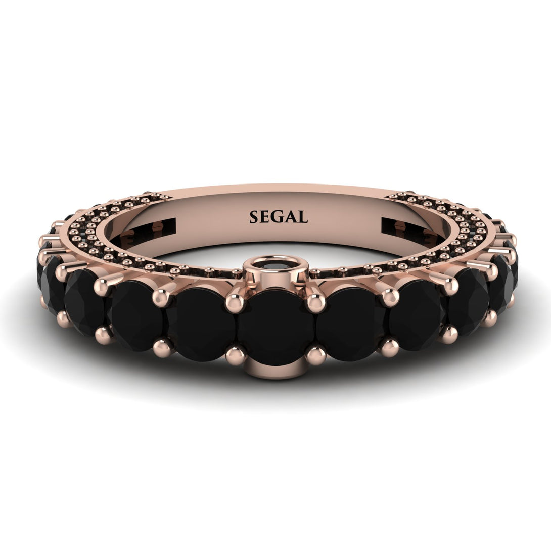 Black Diamond Eternal Love Wedding Ring - Anaya No. 38