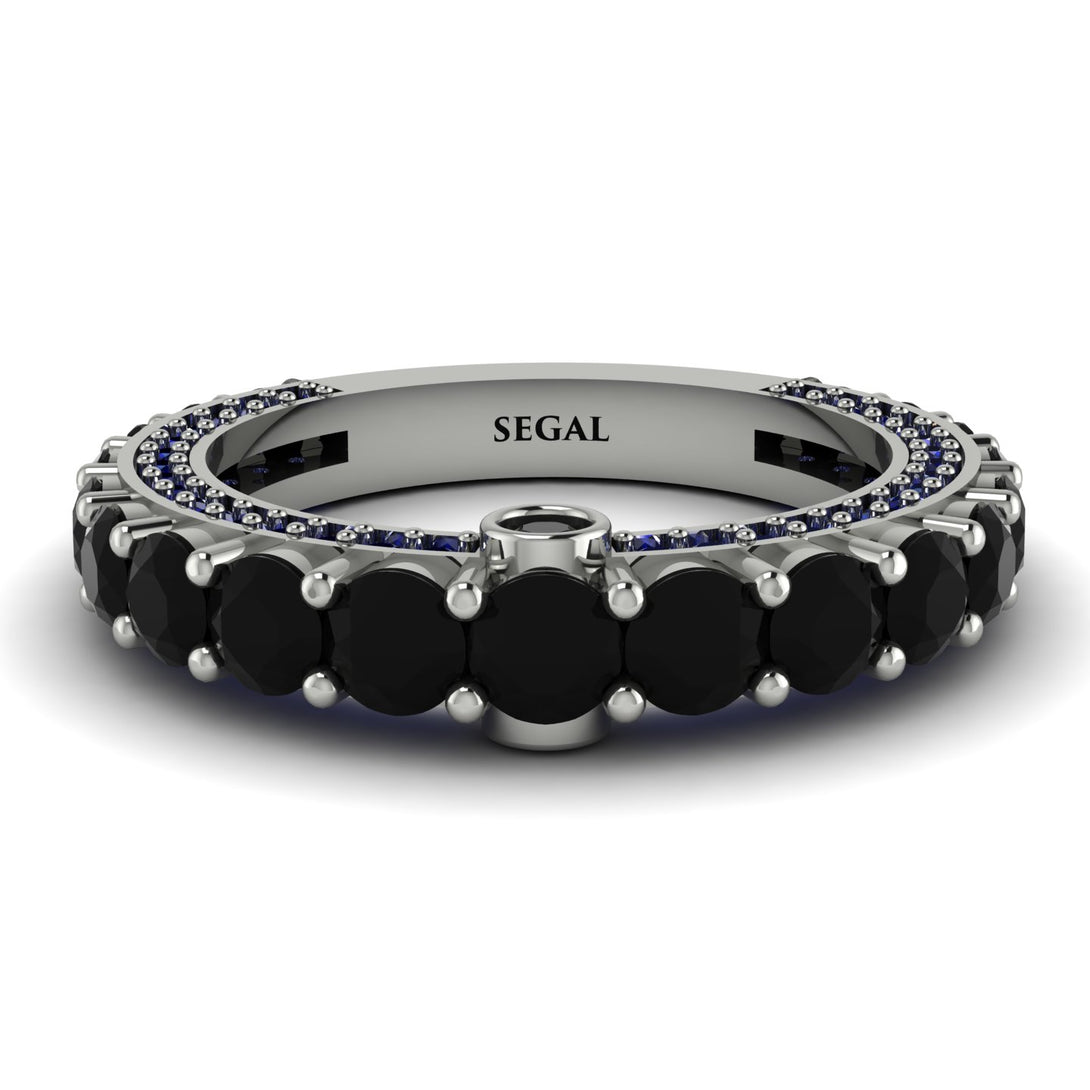 Black Diamond Eternal Love Wedding Ring - Anaya No. 69