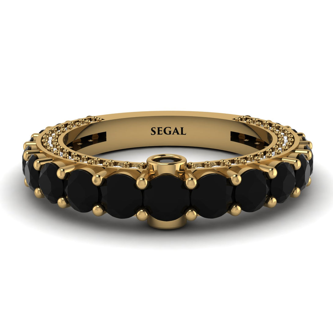 Black Diamond Eternal Love Wedding Ring - Anaya No. 7