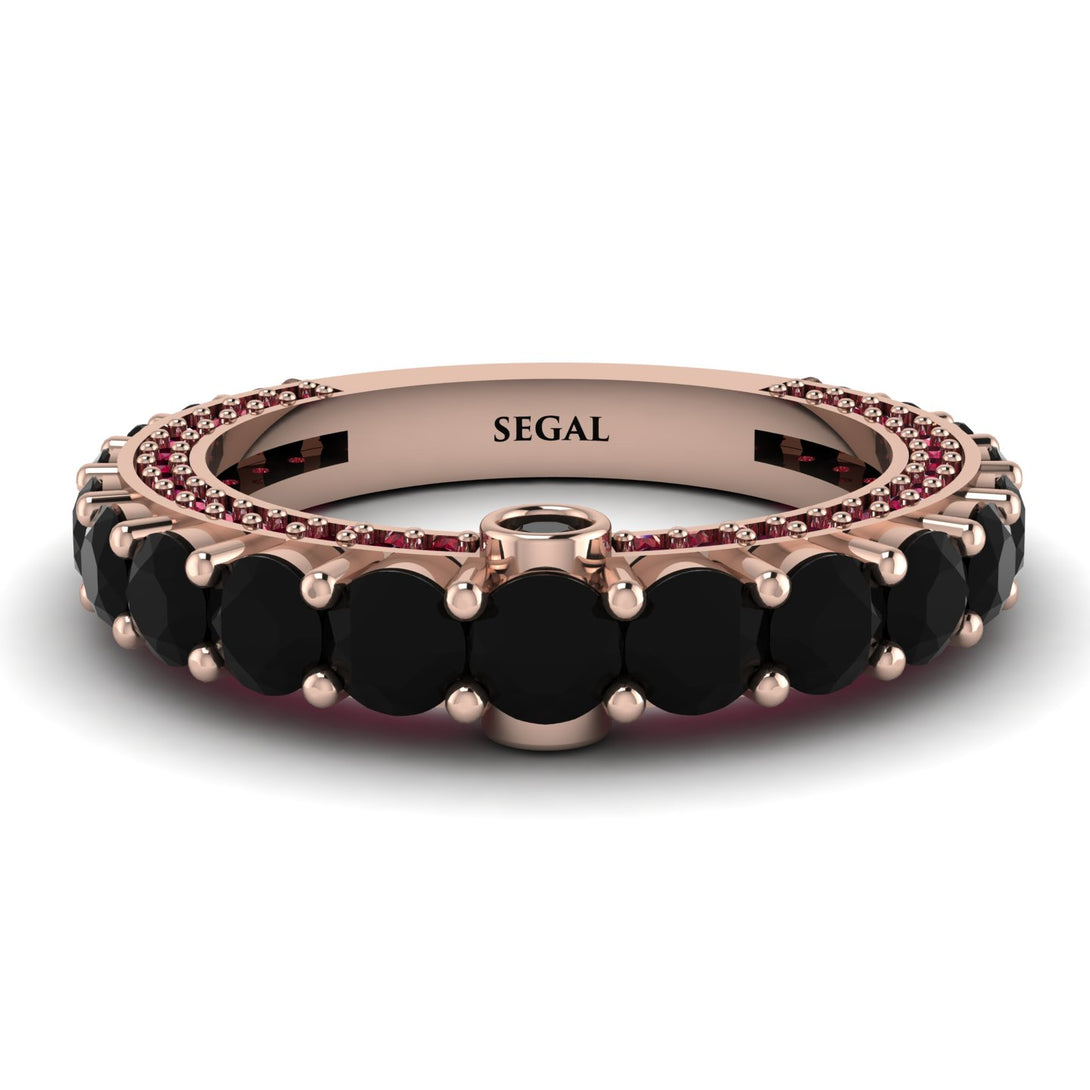 Black Diamond Eternal Love Wedding Ring - Anaya No. 53