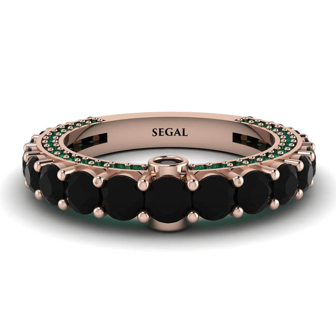 Black Diamond Eternal Love Wedding Ring - Anaya No. 23