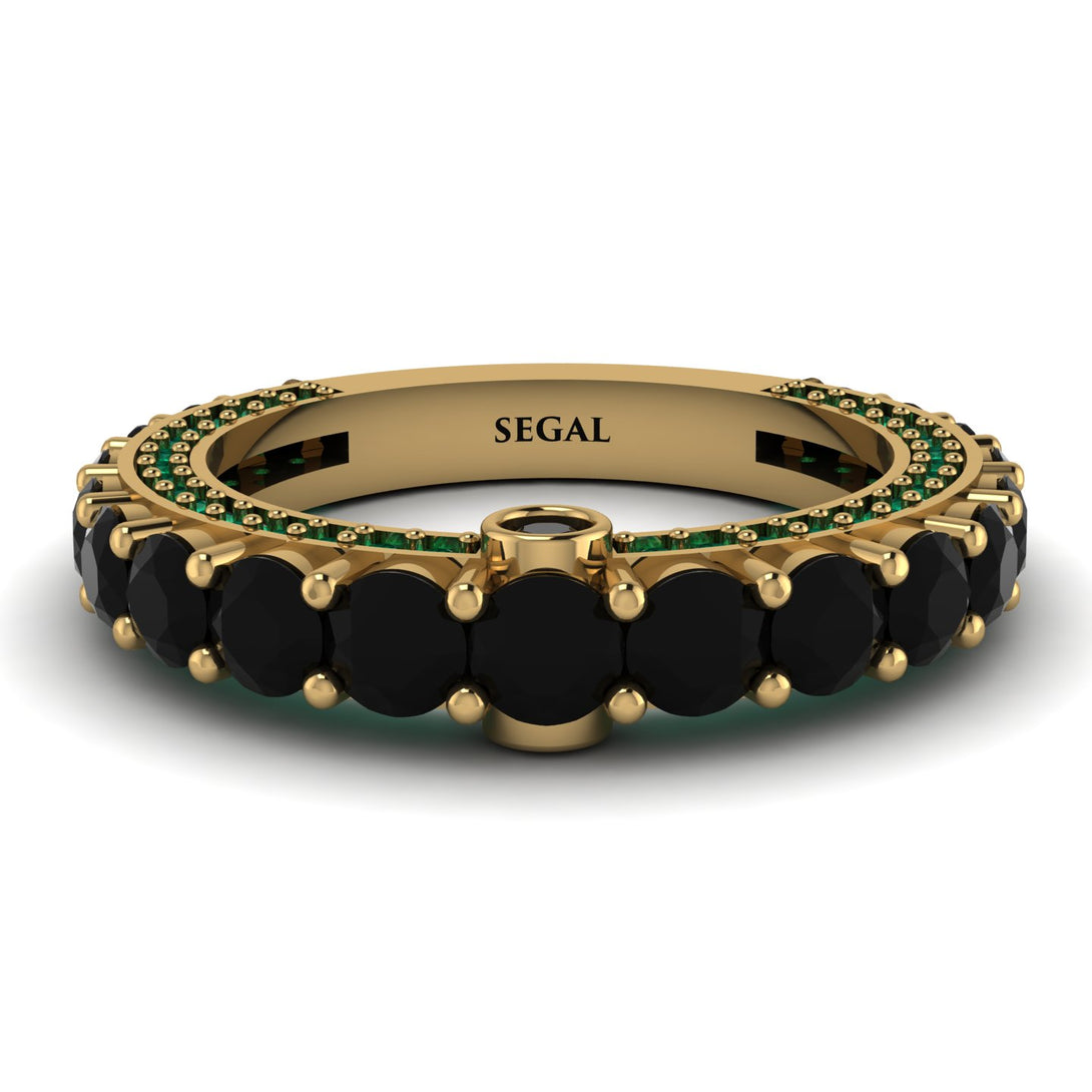 Black Diamond Eternal Love Wedding Ring - Anaya No. 22