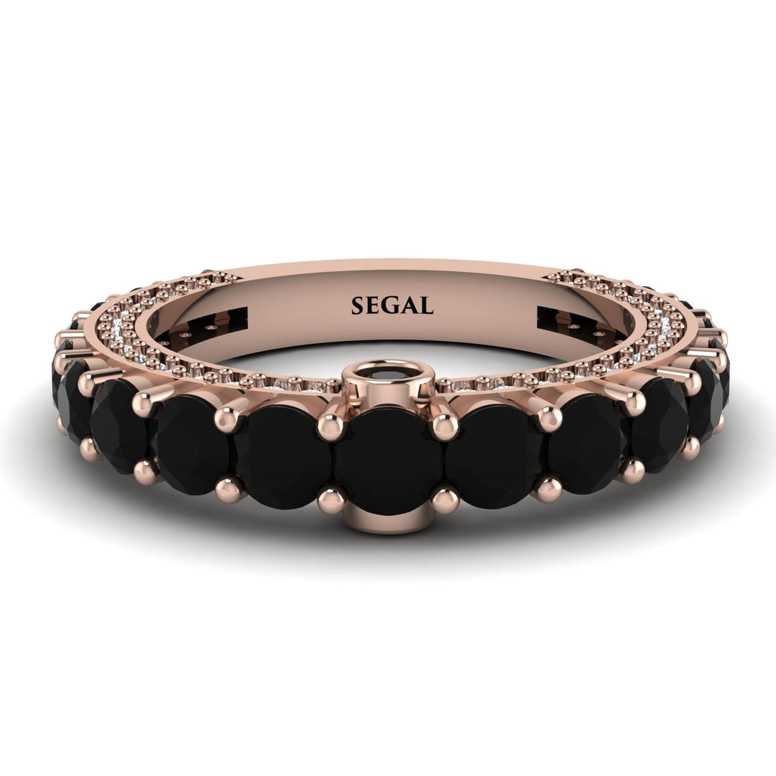 Black Diamond Eternal Love Wedding Ring - Anaya No. 8