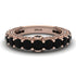 Black Diamond Eternal Love Wedding Ring - Anaya No. 8